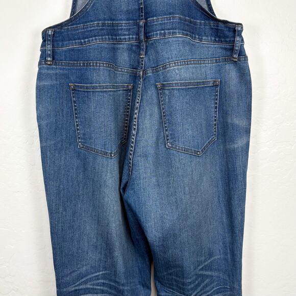 Madewell Raw Hem Overalls Size XL Denim Boho Artsy Homestead Country Farmer - Picture 8 of 16